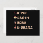 KPOP Cadeau Briefkaart (Voorkant / Achterkant)