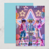 KPOP DEMON CUTE UITNODIGING (Voorkant / Achterkant)