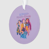 Kpop Demon Hunter Dark Fantasy Art | Anime-Inspire Ornament (voorkant)