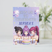 Kpop Demon Hunters Birthday Desale Invitation Kaart (Staand voorkant)