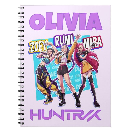 KPop Demon Hunters Notebook, Kids Huntrix Notitieboek (Voorkant)