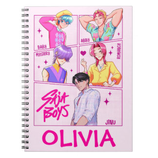 KPop Demon Hunters Notebook, Kids Saja Boys Notitieboek