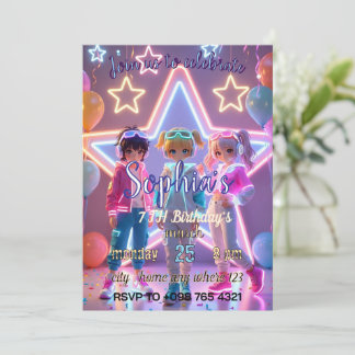 KPOP DEMON LEUKE UITNODIGING