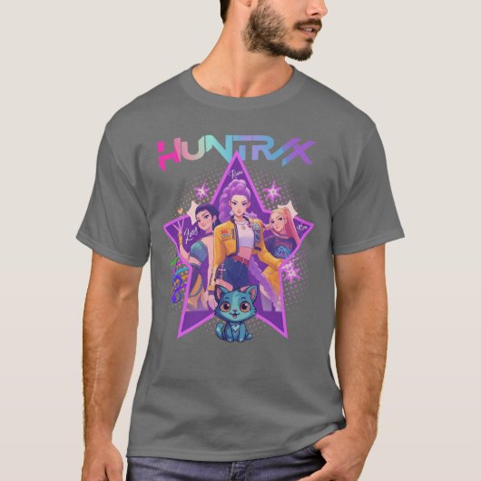Kpop Duivelenjagers vintage T-shirt (Voorkant)