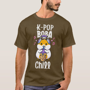 KPop en Chill Boba en K-Pop Shirt Kawaii