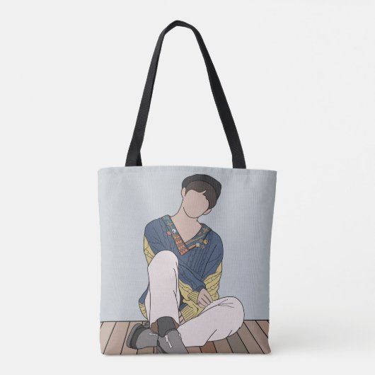 Kpop Fan Art Tote Bag (Achterkant)
