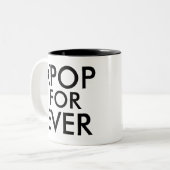 Kpop Forever | Muziek-ventilatorGift Tweekleurige Koffiemok (Voorkant links)