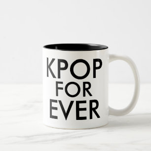 Kpop Forever   Muziek-ventilatorGift Tweekleurige Koffiemok