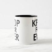 Kpop Forever | Muziek-ventilatorGift Tweekleurige Koffiemok (Center)