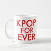 Kpop Forever | Muziek ventilatorrood Koffiemok (Links)