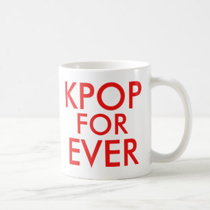 Kpop Forever Muziek ventilatorrood Koffiemok