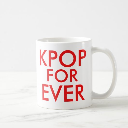 Kpop Forever | Muziek ventilatorrood Koffiemok (Rechts)