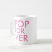 Kpop Forever | Muziek voor Gift roze Koffiemok (Voorkant links)