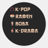 KPOP Gift Ronde Sticker (Voorkant)