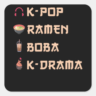 KPOP Gift Vierkante Sticker