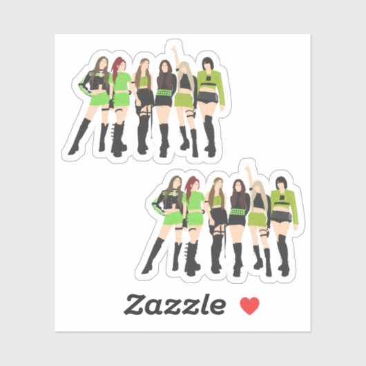Kpop Girl Group Sticker (Vel)