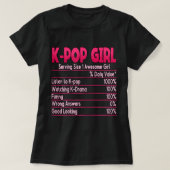 Kpop Girl Korean Pop Music Kpop  T-shirt (Design voorkant)