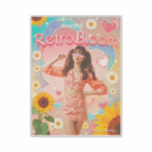 Kpop Girl retro Sticker (Voorkant)