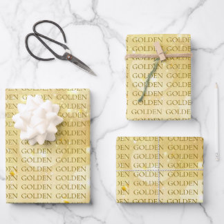 KPOP GOLDEN Gift Wrap Inpakpapier Vel