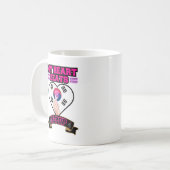 KPop Hart Korea Vlag Hand Symbool Muziek Ontwerp Koffiemok (Voorkant links)