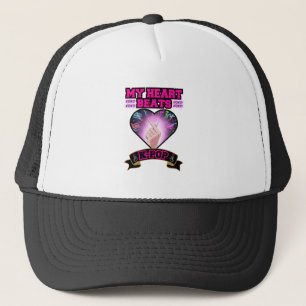 KPop Hart Korea Vlag Snap Hand Muziek Symbool Trucker Pet