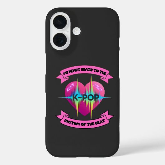 KPop Heart Sound Rhythm Music Beat Fan Design Case-Mate iPhone Case (Achterkant)