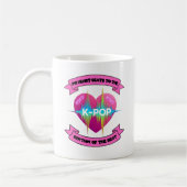 KPop Heart Sound Rhythm Music Beat Fan Design Koffiemok (Links)