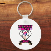 KPop Heart Sound Rhythm Music Beat Fan Design Sleutelhanger (Achterkant)