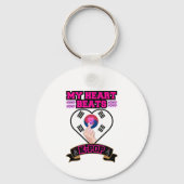 KPop Heart Sound Rhythm Music Beat Fan Design Sleutelhanger (Achterkant)