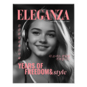 Kpop Idol Verjaardag Fancafe Faux Magazine Hoesje Foto Afdruk (Voorkant)