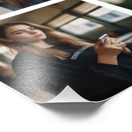 Kpop Idol Verjaardag Fancafe Pixel Hart Collage Foto Afdruk (Hoek)