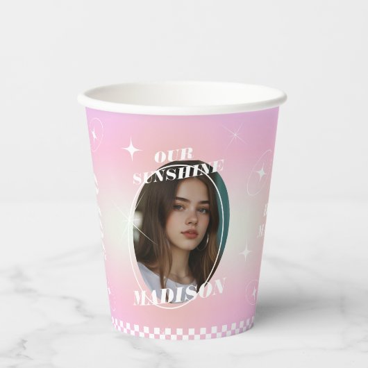 Kpop Idol Verjaardag Fancafe Stijl Cupsleeve Papieren Bekers (Voorkant)