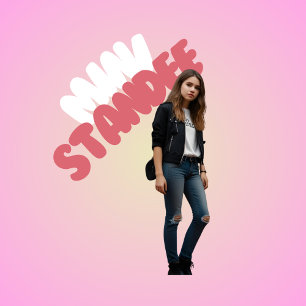 Kpop Idol Verjaardag Fancafe Stijl Foto Sculptuur Staand Fotobeeldje