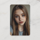 Kpop Idol Verjaardag Fancafe Stijl Fotokaart Aange Visitekaartje (Voorkant)