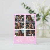 Kpop Idol Verjaardag Fancafe Stijl Fotostrip Kaart (Staand voorkant)