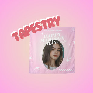 Kpop Idol Verjaardag Fancafe Stijl Tapestry Wandkleed