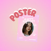 Kpop Idol Verjaardag Fancafe Style Poster