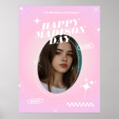 Kpop Idol Verjaardag Fancafe Style Poster (Voorkant)