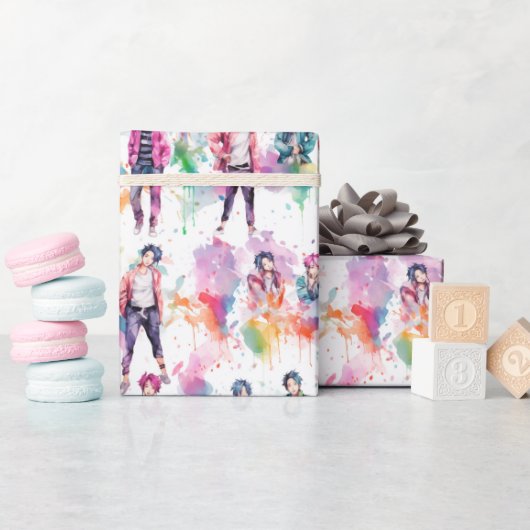 Kpop Idols - Cadeaupapier (Baby Shower)