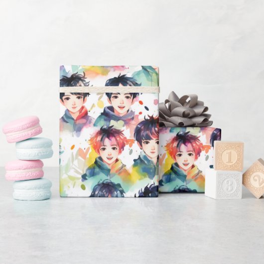 Kpop Idols - Cadeaupapier (Baby Shower)