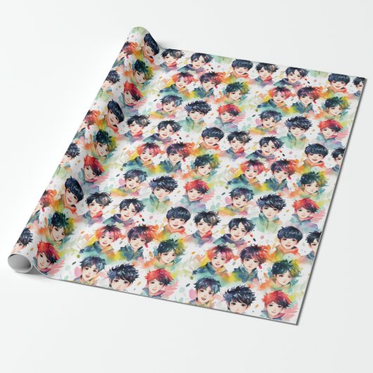 Kpop Idols - Cadeaupapier (Uitgerold)