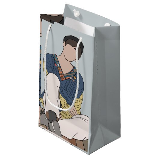 Kpop Inspired Illustrated SVT Klein Cadeauzakje (Voorkant Gekanteld)