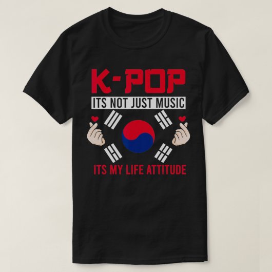 Kpop is not just music Kpop Merch Merchandise Gift T-shirt (Design voorkant)