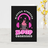Kpop K-pop Fan Girl Kaart (Gele Bloem)