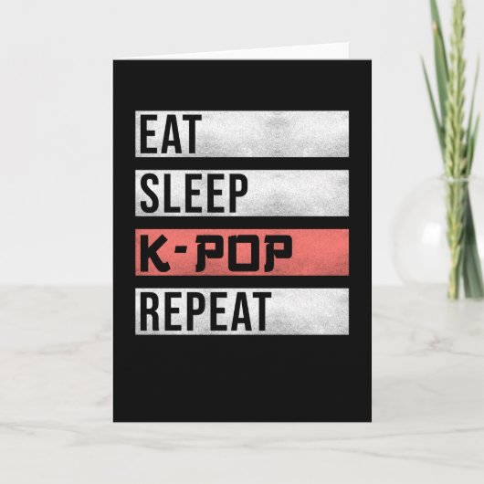 Kpop K-pop Gezegde Grappig Kaart (Voorkant)
