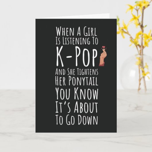 Kpop Kaarten voor meisjes tiener koreaanse muziek  (Gele Bloem)