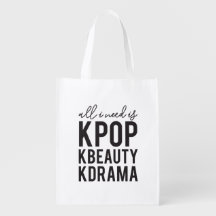 Kpop KBeauty Kdrama Grocery Bag herbruikbaar