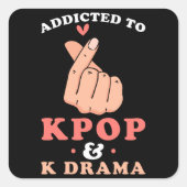Kpop Kdrama Vierkante Sticker (Voorkant)