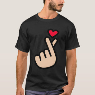 Kpop Koreaanse vinger Het symbool Ik hou van je Sa T-shirt