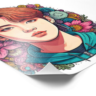 Kpop Kpopfan Kpopfanart Kpopidol Kpoptekening Kpop Foto Afdruk